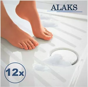 ALAKS Premium 12x Anti-Rutsch Aufkleber Streifen Dusche Badewanne Transparent - Bild 1 von 12