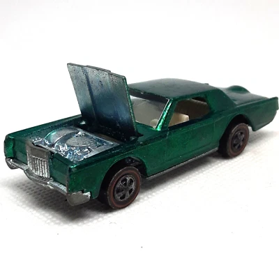 Hot Wheels Redline Custom Continental Mark III 1968 Aqua White Int. Hecho en USA Foto 1 de 4