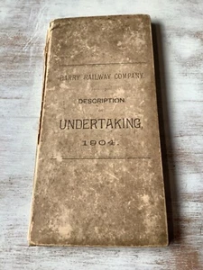 Pieza de museo 1904 empresa Barry Railway Company con mapa de muelles y planos - Imagen 1 de 11