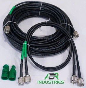 Kit de inicio ABR Industries DX con 1 x 100 pies y 2 x 3 pies RG8X puentes coaxiales - Imagen 1 de 1