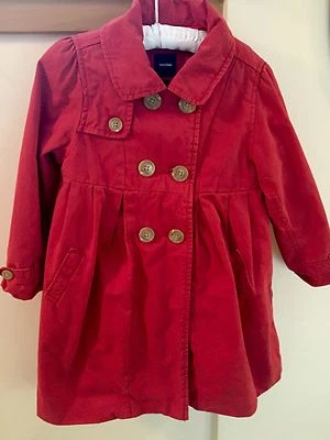 Casaco vermelho Gap feminino peito duplo e forrado tamanho 4 - Imagem 1 de 4