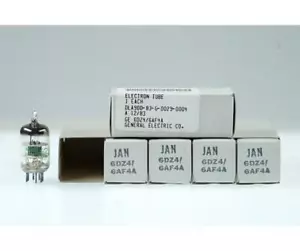 5 Vintage General Electric 6DZ4 / 6AF4A / 6AF4 / 6T1- Bangybang.tube - Picture 1 of 1