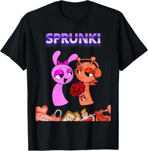 Funny Valentine's Day Sprunki Heart For Kids Girls Boys T-Shirt Hoodie - Picture 1 of 18
