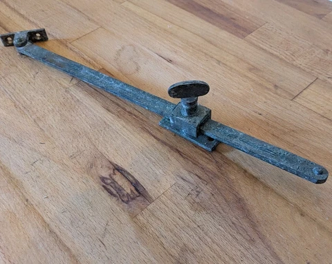 RECLAIMED SOLID BRASS ADJUSTABLE WINDOW CASEMENT STAY ARM VICTORIAN ANTIQUE Cover