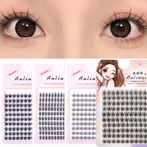 Mezcla de injerto de pestañas racimos extensión de pestañas segmentada maquillaje de ojos - Imagen 1 de 24