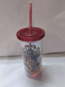 Vaso Harry Potter Hogwarts 24oz con pajita nuevo sellado - Imagen 1 de 4