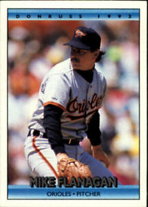 1992 Donruss #196 Mike Flanagan MLB NM Orioles