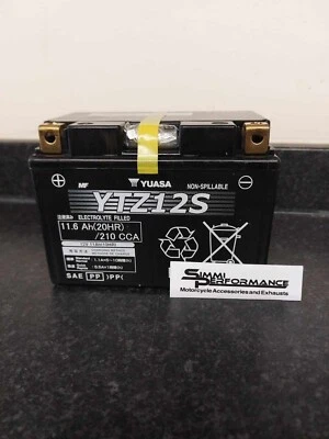 Yuasa Battery Honda VTR 1000 F Firestorm 2001-2006 YTZ12S - Image 1 of 4