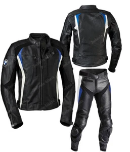 BMW Motorrad Cuero Traje Motorista Vestir Carreras Armor Protector Motocicleta - Picture 1 of 3