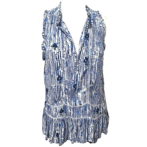 Poupette St Barth Sleeveless Top Size M - Picture 1 of 5