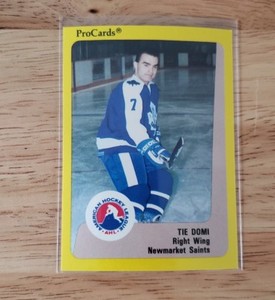1989-90 ProCards AHL Newmarket Saints 25 Card Set Tie Domi XRC