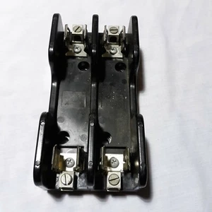 Gould 60607 Shawmut Fuse Block double Pole 60A 600V  - Picture 1 of 7