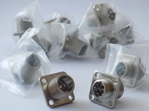 1x Soviet 2RMG 14B4SH1E2 - 4 Pin Hermetical Military Grade Thread Connector USSR - Picture 1 of 8