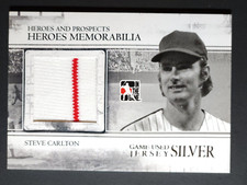 2011 In The Game Heroes Memorabilia #HM-11 Steve Carlton Game Used Jersey *MINT*