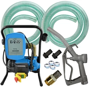 DIESELPUMPE HEIZÖL KRAFTSTOFFPUMPE BIODIESEL PUMPE DIESEL PUMPE FASSPUMPE SET - Bild 1 von 5