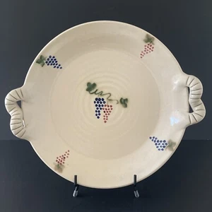 Studio Art Pottery Handled Platter John A Petree 11 1/2” Diameter - Picture 1 of 13