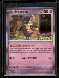 Indeedee SVP 154 - Pre Release Promo - Black Star Promo - Surging Sparks Stamped - Picture 1 of 2
