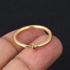 Nail Wrap Ring 18k Yellow Gold Plated Cute Simple Gift Ring, Love Ring, Hug Ring