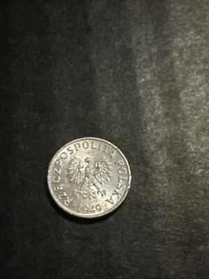 Ungraded 1949 Poland 1 Grosz Coin - Second Republic Era Circulated Estate Item - Image 1 of 2