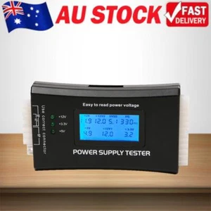 Digital LCD Power Tester Supply Power Measuring Diagnostic Tool for PC Computer - Photo 1/8