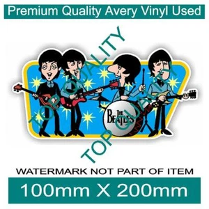 BEATLES DECAL STICKER ROCK N ROLL MUSIC BAND DECALS STICKERS OLD SKOOL ROCK - Bild 1 von 1