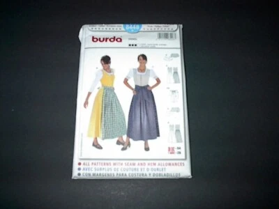 Burda Pattern 8448 Misses' German Dirndl Oktoberfest Costume   12 ~ 28   Uncut - Image 1 of 3