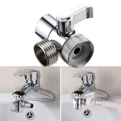 2 Way Faucet Adapter Diverter Valve Water Tap Connector  Kitchen - Image 1 of 4