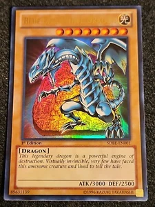 Yugioh Dragon Blanc aux Yeux Bleus SDBE-EN001 Ultra Rare 1ère Ed VLP - Photo 1/1