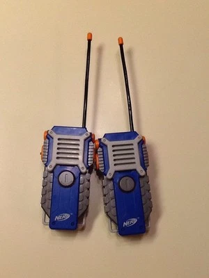 NERF Walkie Talkie Radio Set 2 Hasbro w/ Belt Clip 1000ft Range Series - Image 1 of 2