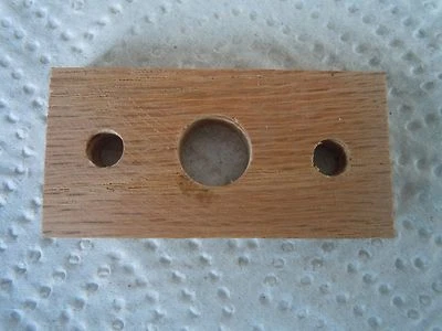 TWO (2)  REPRODUCTION WILLYS JEEP CJ3A OAK STARTER BLOCKS - MOUNTS ON FIREWALL - Image 1 of 4