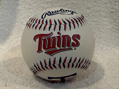 Logotipos del equipo Rawlings de béisbol coleccionista de colección Minnesota Twins 1997, ¡BONITO! Foto 1 de 4