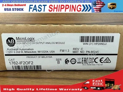 1762-IF2OF2 New Allen-Bradley AB SER B MicroLogix 1200 I/O Module 1762IF2OF2 - Image 1 of 3