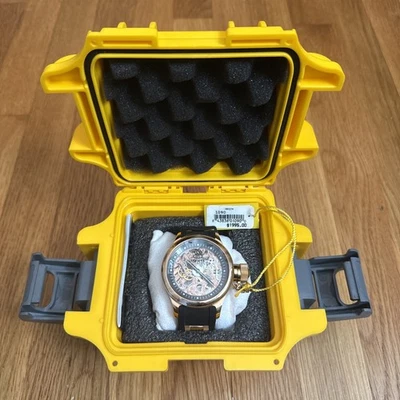 New Invicta Mens Mechanical Skeleton Russian Diver 1090 18K Rose Gold Watch  - Image 1 of 4