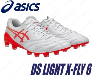 Asics Fußballschuhe DS LIGHT X-FLY 6 1101A076-101 weiß/blitzrot - Bild 1 von 8