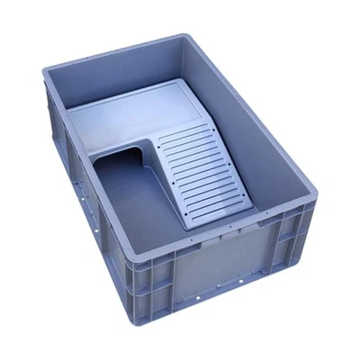 Enclos pour tortue avec terrasse et rampe, plastique - Photo 1/4