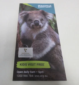Healesville Sanctuary - Brochure & Guide - Koalas, Echidnas & Dingoes - Victoria - Picture 1 of 9