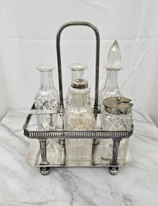 Antique Cruet Set Goldsmith & Silversmith Co 112 Regent St - Picture 1 of 16