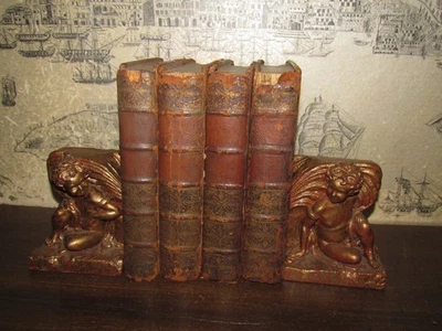 1738 THE ROMAN HISTORY by HOOKE 4 VOLS 16 PLATES 15 MAPS ROME PERSIA EGYPT GAUL - Image 1 of 4