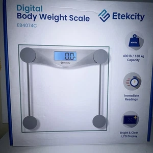 Etekcity Bathroom Scale for Body Weight, Digital Electronic Open Box - Picture 1 of 8