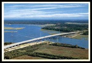 Postcard Hilton Head's Bridge to Mainland, South Carolina Aerial View - Picture 1 of 2