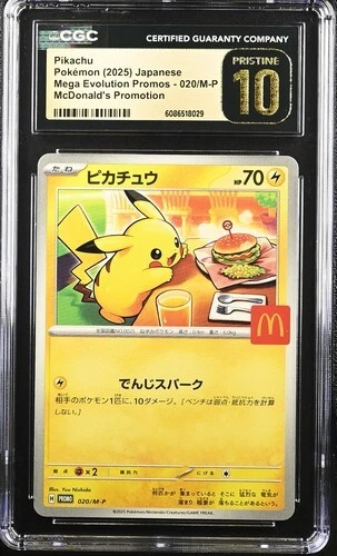 Pokémon TCG Grade 10 Pikachu Individual Collectible Card Game