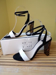 White House Black Market Bailey Strappy Tortoise Print Heels Womens Size 7 - Picture 1 of 11