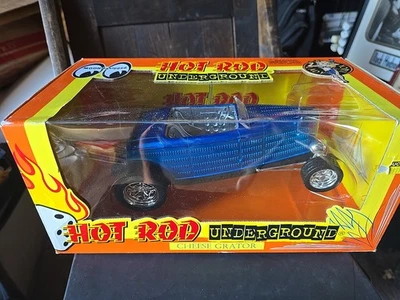 Rallador de queso subterráneo Hot Rod 1:18 coche fundido a presión zona de juguete azul nuevo Foto 1 de 4