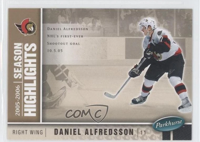 2005-06 Parkhurst Season Highlights Daniel Alfredsson #598 HOF - Image 1 of 2