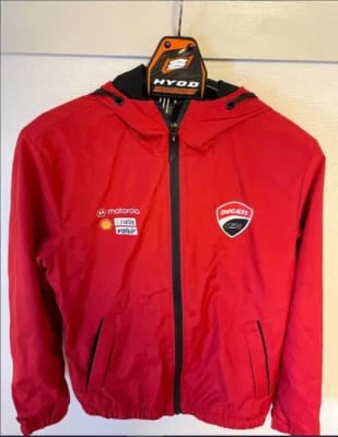Ducati MotoGP Red Polyester Men's Size L Long Sleeve Zipper Jacket Printed - Image 1 of 2