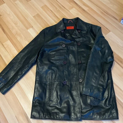 OFFSET Herren Lederjacke Gr.50 echtes Leder Nappa gefüttert Schwarz TOP - Bild 1 von 4