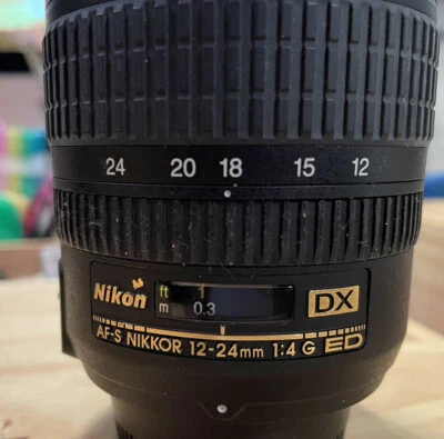 Nikon AF-S DX 12-24mm f/4.0D AF DX Camera Lens - Image 1 of 4