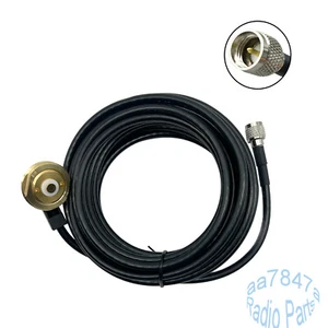 Podstawa anteny do montażu NMO z kablem RG58 5M mini wtyczka UHF do mobilnego radia samochodowego - Zdjęcie 1 z 5