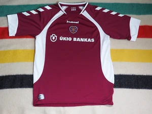 Camiseta de fútbol de colección Y2k Hummel Heart Midlothian Escocia 2006/07 Borgoña para hombre L - Imagen 1 de 6