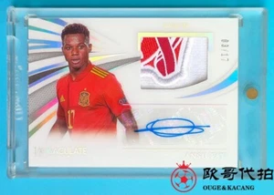 2021 Immaculate Spain Ansu Fati Sick Patch 3/17 jersey number - Picture 1 of 2